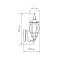 Уличный настенный светильник Elektrostandard 1001U черное золото a033703