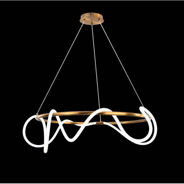 KT871-DW-100 BRASS (1) Люстра (NW)