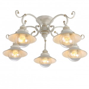 Потолочная люстра Arte Lamp 7 A4577PL-5WG Потолочная люстра Arte Lamp 7 A4577PL-5WG