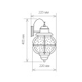 Уличный настенный светильник Elektrostandard Regul D a031948