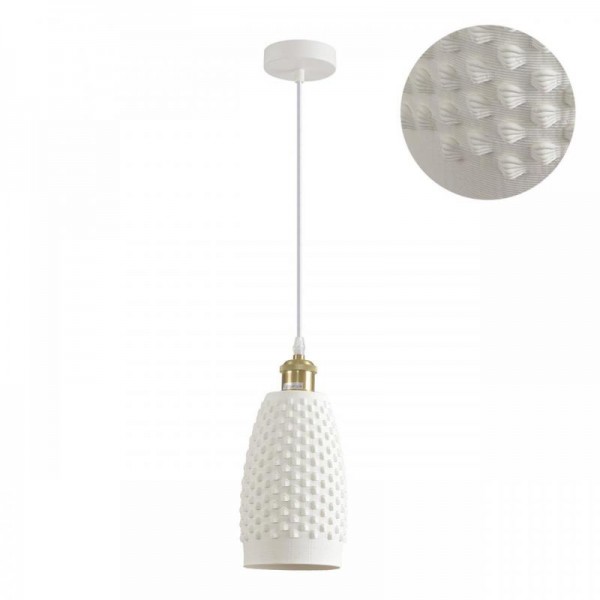 8350/1B SUSPENTIONI белый, металл/керамика Подвес E27 60W 220V CANESTRA