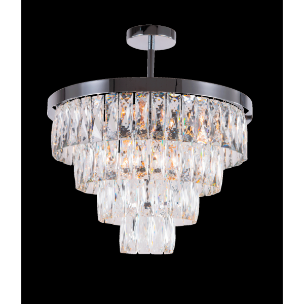 2431R/8A CHR+CL (1) Люстра NW #