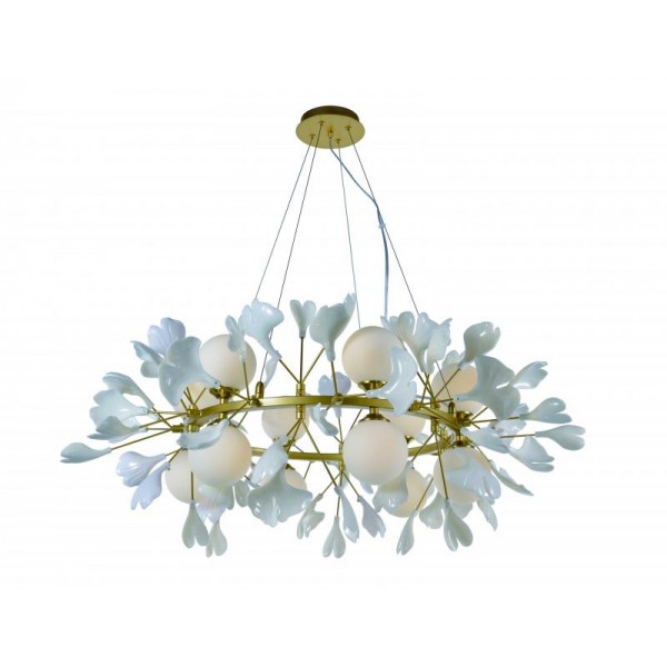 5747A/12 SPRAY PAINT BRASS+WHITE (1) Люстра NW