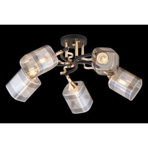 4382/5 BK+FG (4) Люстра (RL)