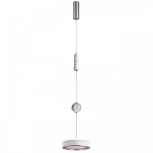 5451/32L L-VISION ODL_EX26 белый/никель/металл/керамика/хрусталь/акрил Подвес LED x 32W 2000К/3000K/4000K/переключ. RIVERA