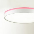 7708/DL COLOR SN 154 Светильник пластик/белый/розовый LED 48Вт 4000К D420 IP43 KEZO PINK