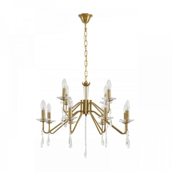8319/12 CLASSI шампань/прозрачный, металл/хрусталь Люстра E14 12*40W 220V SEVERINA