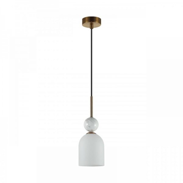 4359/1B MIDCENT ODL26 Подвесной светильник  бронзовый/белый/камень/металл IP20 E14 40W  220-240V LOLLA