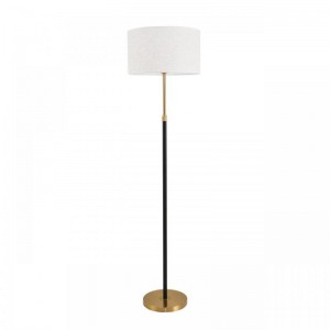 8358/1F CLASSI медь/черный/белый, металл/текстиль Торшер E27 60W 220V IRISA