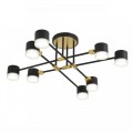 8307/8C COMFI золотой/черный, металл Светильник потолочный GX53 LED 8*7W 220V LENIANA