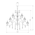 Подвесная люстра Bogates 256/42 Strotskis