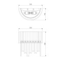 Настенный светильник Eurosvet Amantea 10122/2 хром/прозрачный хрусталь Strotskis