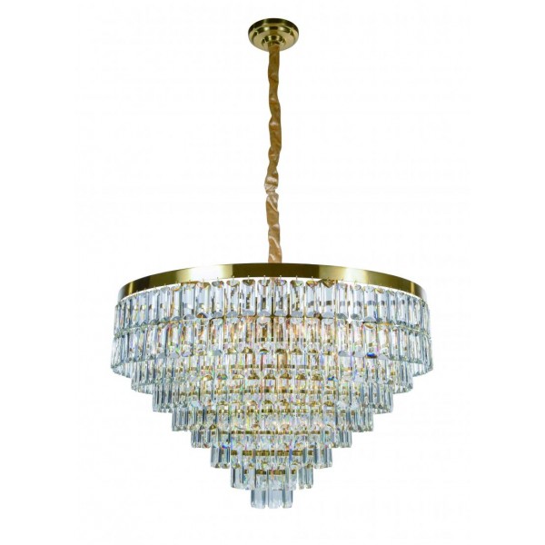 2752P/18A PLATING BRASS+CLEAR (1) Люстра (в 2-х коробках) NW