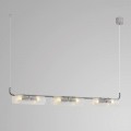 8258/6 SUSPENTIONI LN26 серебро/прозрачный, металл/стекло Подвес G9 6*20W 220V TORONTO