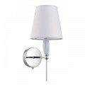 8279/1W CLASSI хром/серый, металл/керамика/текстиль Бра Е14 1*40W 220V KARMEN