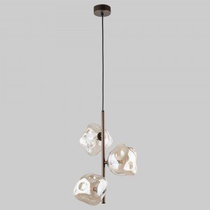 Подвесной светильник со стеклянными плафонами 11036 Lava Brown