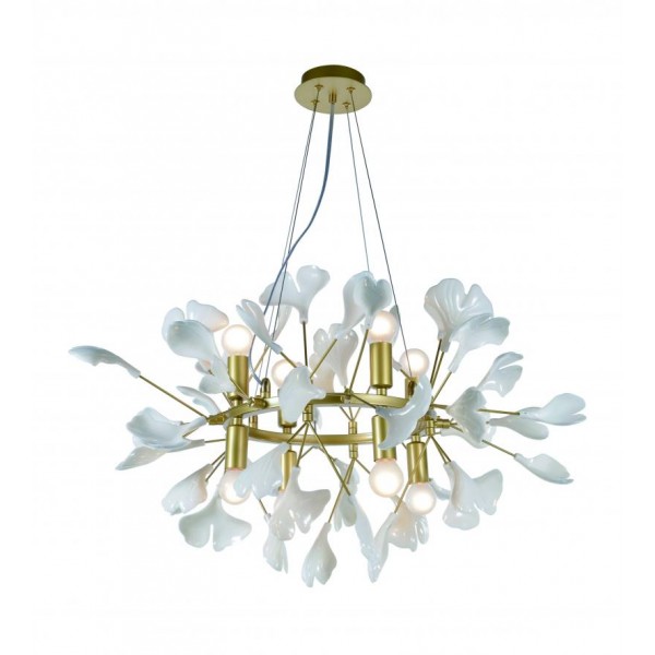 5746A/8 SPRAY PAINT BRASS+WHITE (1) Люстра NW