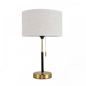 8358/1T CLASSI медь/черный/белый, металл/текстиль Настольная лампа E27 60W 220V IRISA