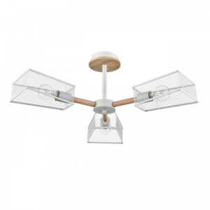 8246/3C COUNTY LN25 белый, металл/дерево Люстра потолочная Е27 3*60W 220V IRMA