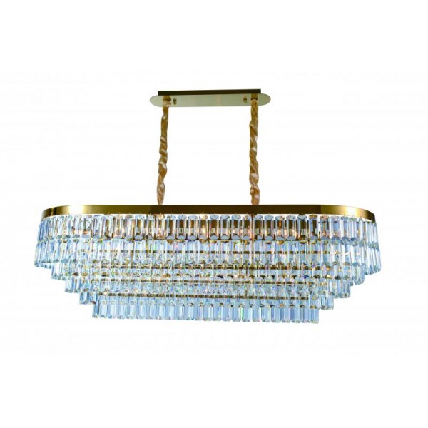 2752P/19A PLATING BRASS+CLEAR (1) Люстра (в 2-х коробках) NW