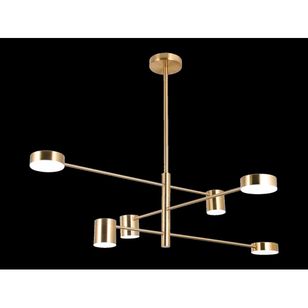 8021-DW-6 BRASS (1) Люстра (NW)