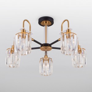 Потолочная люстра с хрусталем Smart 70090/5 черный Smart