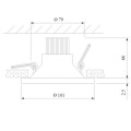 Встраиваемый светодиодный светильник Elektrostandard 15267/LED 7W 4200K белый/белый a055721