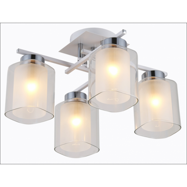 74402/4 CHROME+WHITE (2) Люстра (RL)