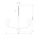 Подвесная люстра Eurosvet Calyx 60169/8 никель