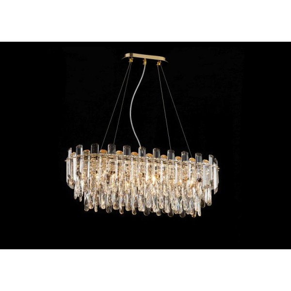 NW076-L800*W300*H290 OVAL H GOLD (1) Люстра NW