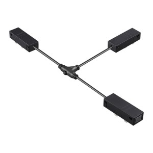 135314 PORT NT25 206 черный Гибкий токопроводящий соединитель "T" IP20 90-240V VECTOR