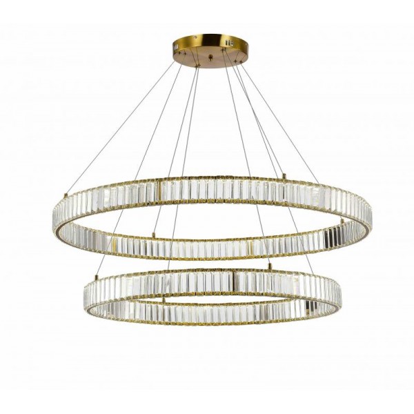 D2107-DW-8+10 BRASS (1) Люстра NW