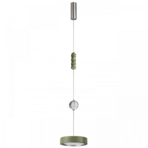 5451/32LA L-VISION ODL_EX26 зеленый/никель/металл/керамика/хрусталь/акрил Подвес LED x 32W 2000К/3000K/4000K/переключ. RIVERA