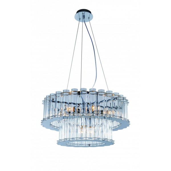 5760R/6+3 CHROME+CLEAR (1) Люстра NW