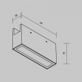 Уличный трековый светодиодный светильник Maytoni Elasity IP Points O-TR01-2-S-10WB3K