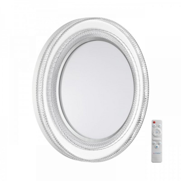 7642/EL MARON SN 178 Светильник пластик/серебрист. LED 70Вт 3000-6000K D490 IP43 пульт ДУ SUZY SILVER