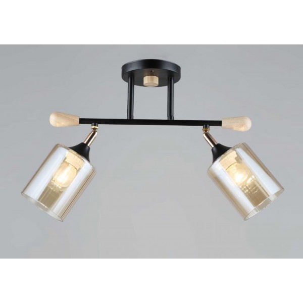 5068/2 BK+WOOD (6) Люстра (RL)