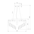 Подвесная люстра Eurosvet Torreta 10121/5 хром/прозрачный хрусталь Strotskis Smart