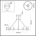 Подвесная светодиодная люстра Odeon Light Candel 5009/98LA