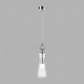 8269/1A NEOCLASSI хром/серый/прозрачный, металл/керамика/стекло Подвес Е14 1*40W 220V EMILY