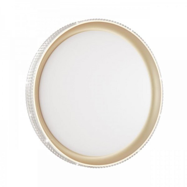 3054/EL PALE SN 183 Светильник пластик/белый/золотистый LED 72Вт 3000-6300K D490 IP43 пульт ДУ SHINY