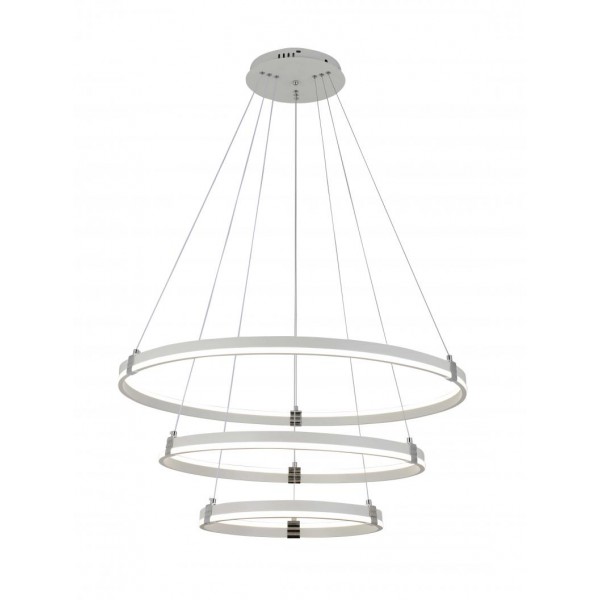 8501/8+6+4 WHITE+CHROME (1) Люстра (RL)