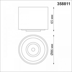 Потолочный светодиодный светильник Novotech Over Gesso 358811 Потолочный светодиодный светильник Novotech Over Gesso 358811