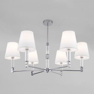 Потолочная люстра с тканевыми абажурами Smart 60145/6 хром Smart