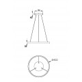 Подвесной светодиодный светильник Maytoni Rim MOD058PL-L22BSK