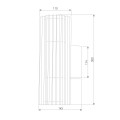 Уличный настенный светодиодный cветильник Elektrostandard Entero (35189/W) 3000K черный a072082