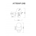 Бра Arte Lamp Albus A7780AP-2AB