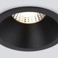 Встраиваемый светодиодный светильник Elektrostandard Lin 15266/LED 7W 3000K BK черный a063926