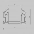 Профиль Maytoni Technical Accessories for tracks Trinity TRA005MP-312S