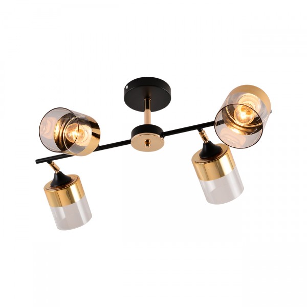 Светильник Mirastyle MH-1555B/4 BK+FGD